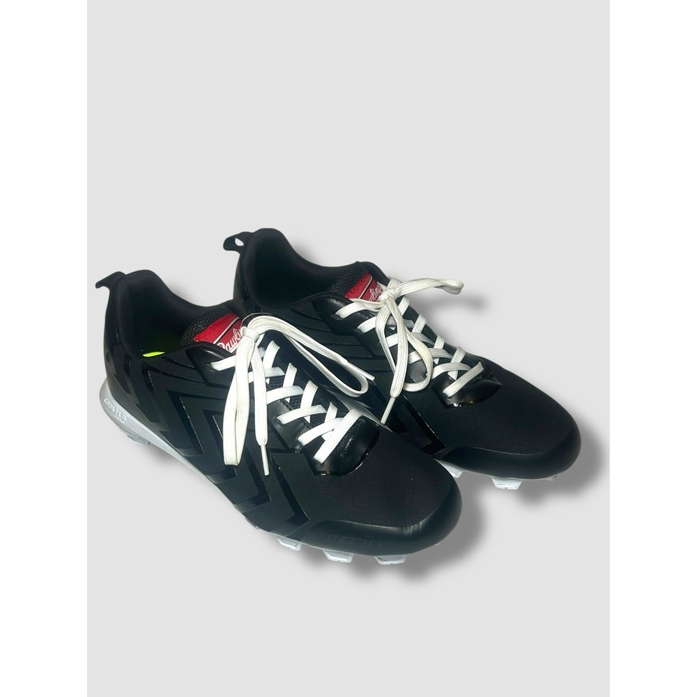 Rawlings‎ Savage Low 174929 Men's Black White Baseball & Softball Cleats Sz 10D